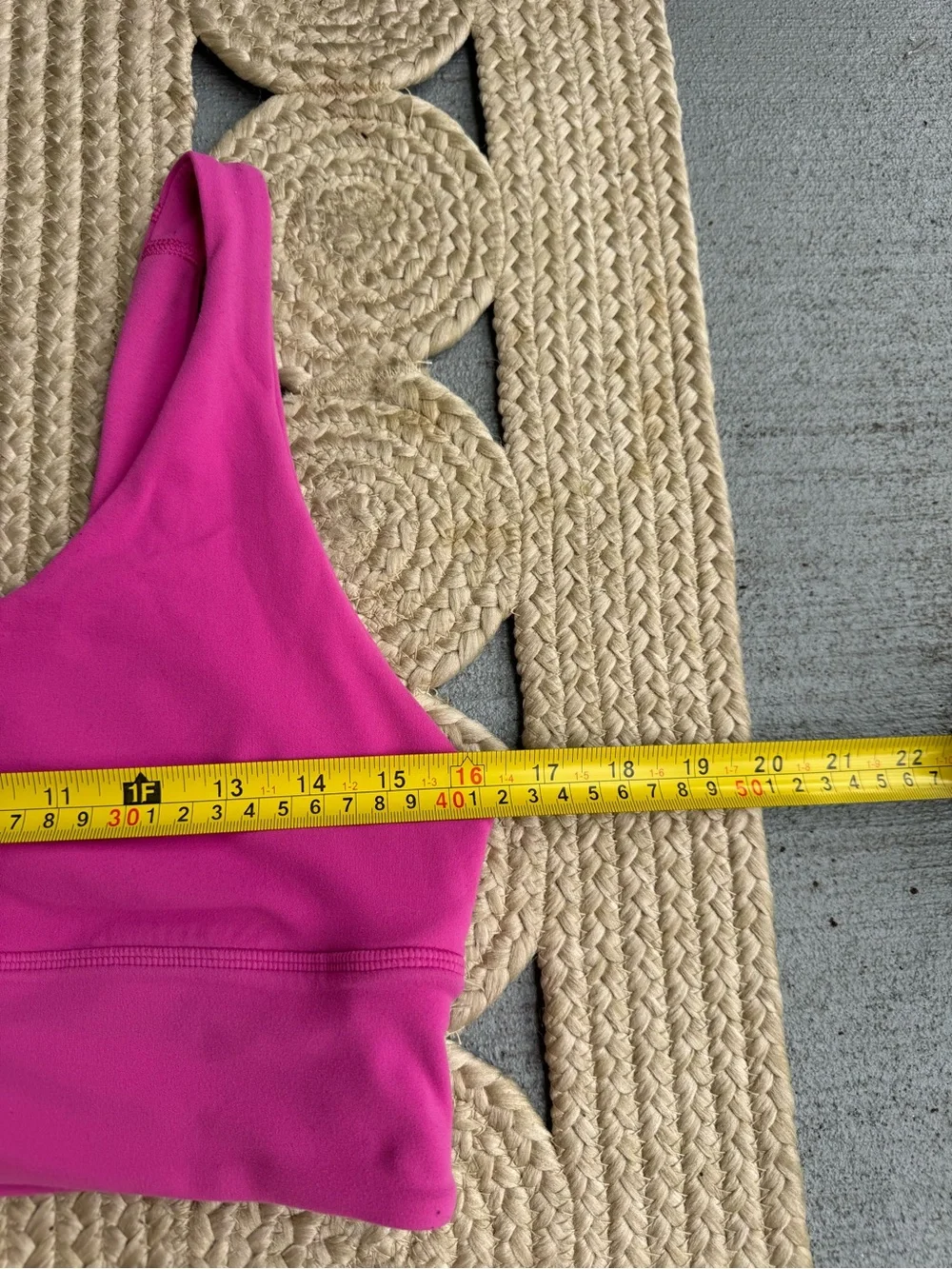 Lululemon Pink Bright Athletic Sports Bra Top Size 12